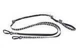 Ligne Bungee avec mousqueton ALU pour 2 chiens