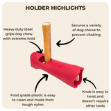 Bully stick safety holder