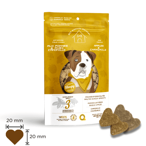 gâterie hypoallergénique pour chien aux pommes & à la camomille