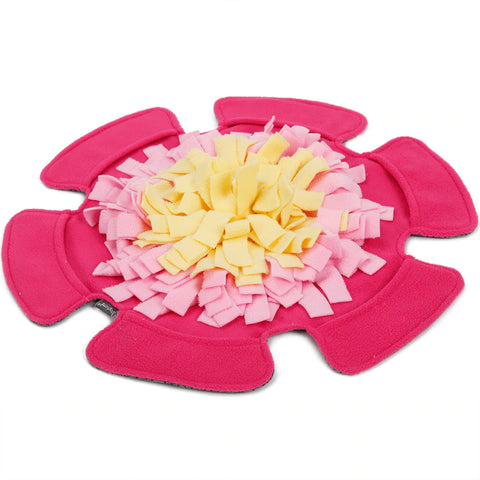 Search mat, Pink flower